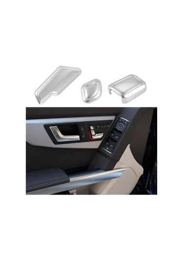 Synodicmonth Mercedes-benz E Sınıfı W204 W205 W212 W218 X204 X166 Ce Glk Gl Ml Cls Gl İçin 6 Adet Krom Araba Kapı Koltuğu Ayar Düğmeleri Anahtarı