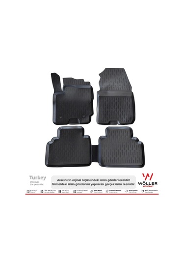 Ford Courier Paspas 2014 2023 Arası 3d Havuzlu Paspas