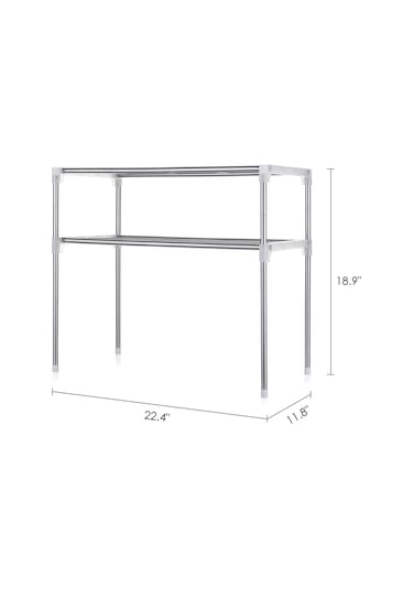 Wezone İki Katlı Demir Ve Plastik Mutfak/banyo Dolapı - Sağlıklı Saklama Rafı Z002 Diğer