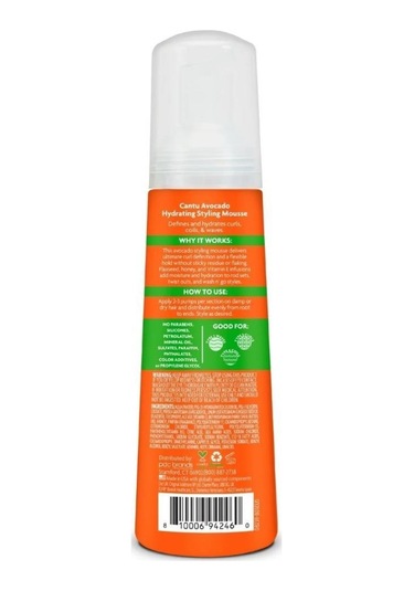 Cantu Avocado Hydrating Kıvırcık Ve Dalgalı Saçlar İçin Nemlendirici Şekillendirici Saç Köpüğü 248 Ml