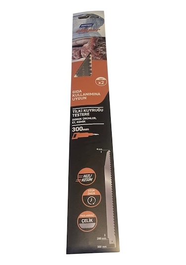 Norton S1207k Paslanmaz Tilki Kuyruğu Et Ve Kemik Bıçağı 300mm