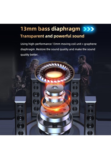 Qingmipy Siyah X6 Kablosuz Oyuncu Kulaklıkları, Oyun/müzik Çift Mod, Led Pil Göstergesi, 13mm Hoparlör, Bt5.1, 10m Alınım Mesafesi