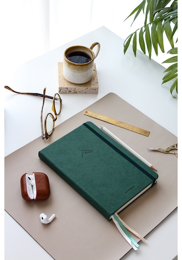 A5 Bullet Journal Noktalı Defter 140 Gr. 80 Yaprak Forest Koyu Yeşil