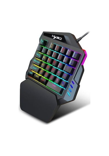 Didadodo Hallow J50 Tek El Oyuncu Kablolu Q Klavye Mouse Seti, Yüksek Hızlı Klavye Diğer