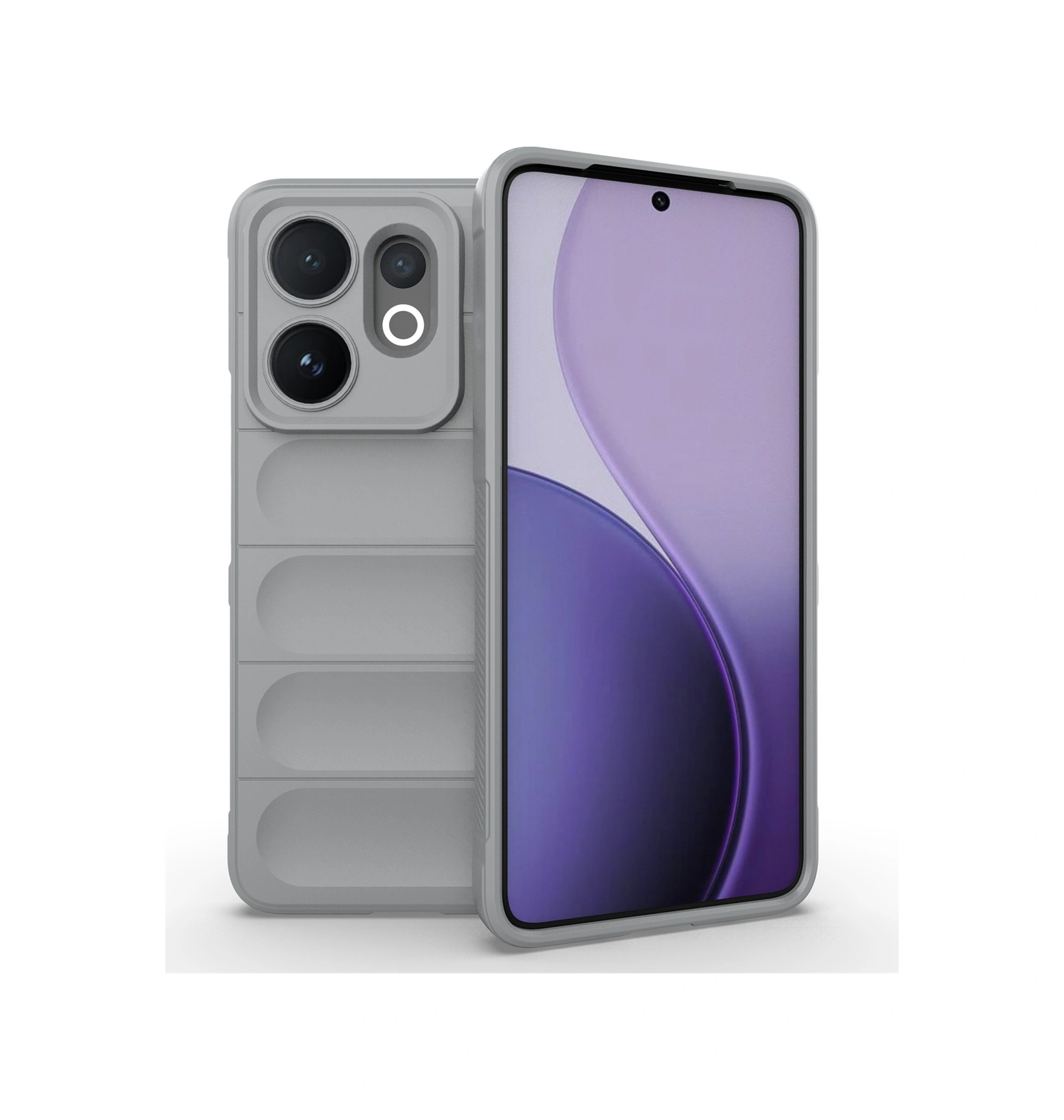 Vivo V60 5g Kılıf Düşmeye Karşı Dayanıklı Yumuşak Tpu Sağlam Telefon Arka Kapağı - Açık Gri Açık Gri