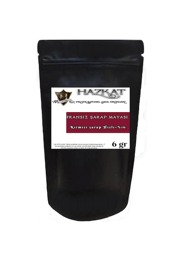 Hazkat Fransız Kırmızı Şarap Mayası 6 G