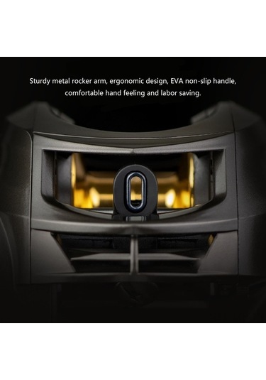 Artfulabode Yüksek Sol Manyetik Maksimum Makarası Makarası Makarası İle İçin Hızlı Fren El Drag. Döner Ç Balıkçı Baitcaster Atış 7.2:1 18lb Od