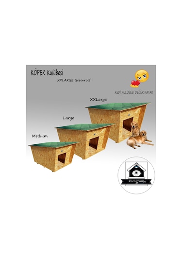 Köpek Kulübesi Greenroof Xxl Su Geçirmez