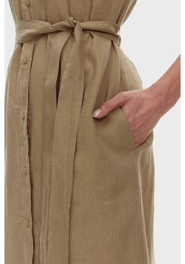 Tommy Hilfiger Bayan Gömlek Elbise Ww0ww44653 Aeh Camel Camel