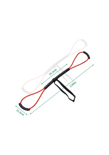 Pazly--direnç Bantları Çekme Halat Askı Gölge Boks Egzersiz Egzersiz Karate Kol Yeşil 30 Lbs Siyah