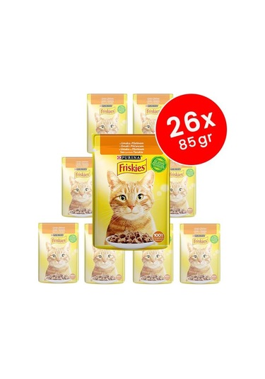Friskies Tavuklu Yetişkin Kedi Konservesi 26 x 85 G