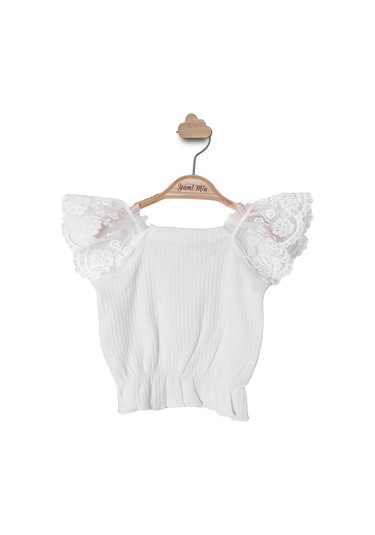 Dantel Detaylı Kız Çocuk Bluz 001