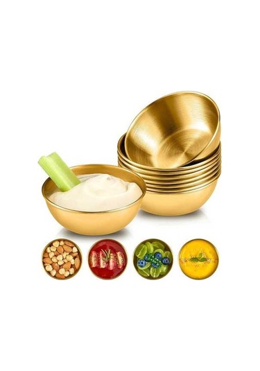 Ulzyvf Ve Soslar Paslanmaz Paket Mini Kaseleri, Kaseler İçin Hazırlık Daldırma Çelik Çelik Baharat 8 Fq Çelik