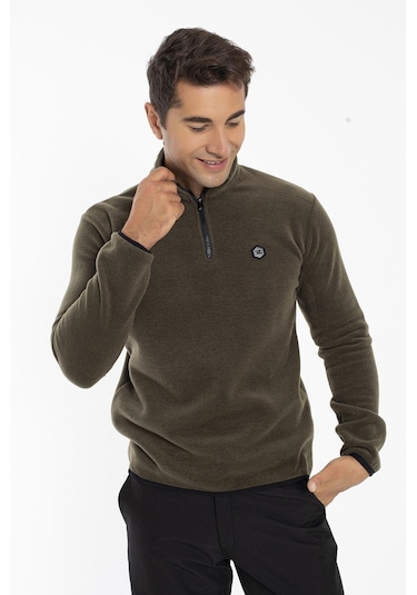 Crozwise Yarım Fermuarlı Erkek Polar Sweatshırt 001