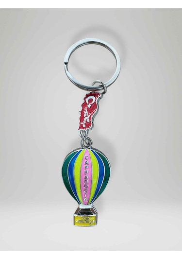Kapadokya Cappadocıa Temalı Balon Metal Anahtarlık Kod:112