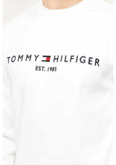 Tommy Hilfiger Erkek Sweatshirt Beyaz