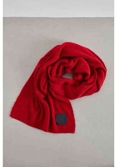 Manuka Cozy Yumuşak Dokulu Atkı Kırmızı