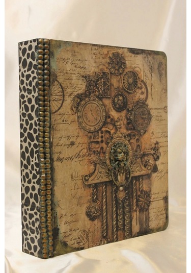 Mücevher Kutusu Kitap Şeklinde Ahşap El Yapımı Hand Made