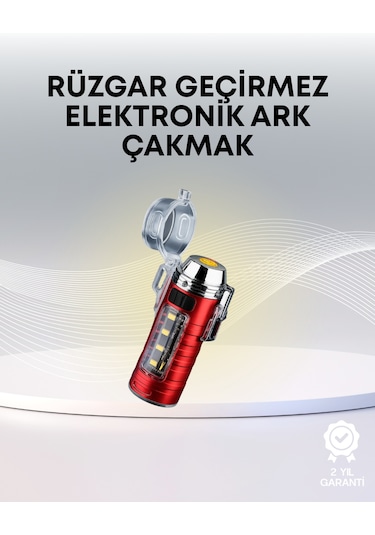Usb Şarjlı Suya Dayanıklı Elektrikli Çakmak - Lisinya Ahşap