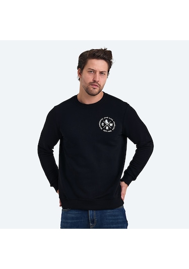The Crow LIFE Erkek  Siyah Sweatshirt