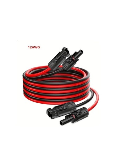 Pazly 12awg Mc4 Uzatma Kablosu Seti 12 Mc4 26ft Erkek Ve Dişi Konnektörlü Araç Karavan Kablo Seti