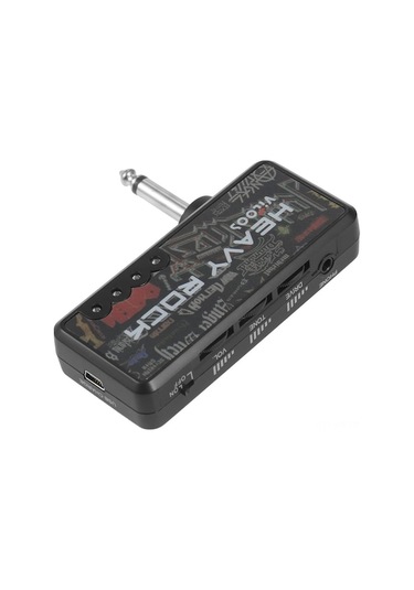 Vitoos Heavy Rock V2 Taşınabilir Kulaklık Amplifikatörü, Usb Kablolu, Siyah