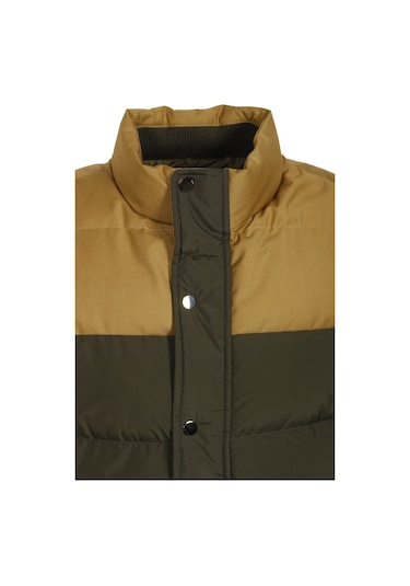 Erkek Slim Fit Haki Rüzgar Ve Su Itici Termo Iç Astarlı Nefes Alabilen Yelek Ncs Jeans 4514-Haki