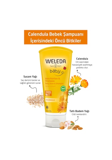 Weleda Calendula Organik Saç Ve Vücut Şampuanı 200 ML