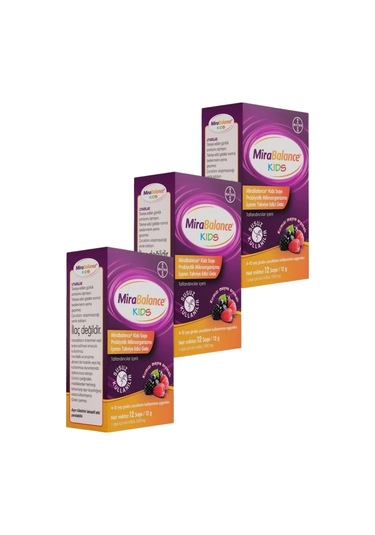 Mirabalance Kids 12 Saşe X 3 Adet