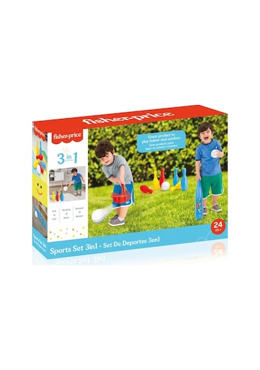 1843 Dolu Fisher Price 3'ü 1 Arada Spor Seti