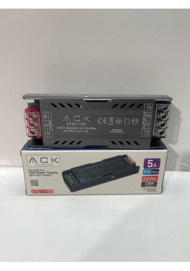 Ack 24v 5 Amper 120 W Slim Led Trafosu Ay02-11000 Seçenekler