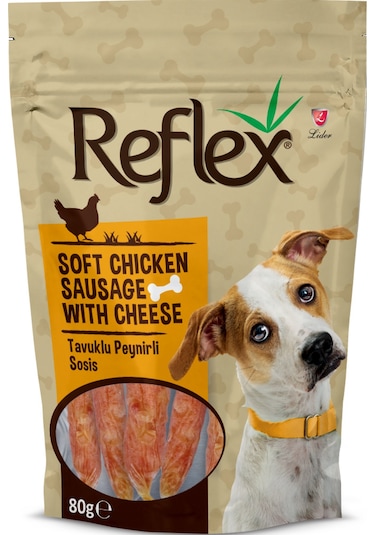 Reflex Tavuklu Peynirli Sosis Köpek Ödülü 80 G