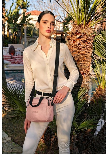Louisiana Polo Bolsas Çapraz Askılı Kadın Çanta Pembe 1118 Pembe