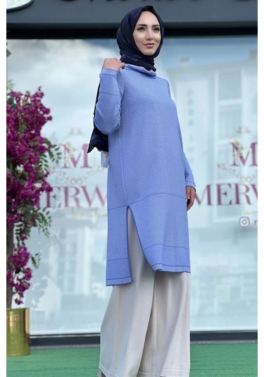 Miss Dalida 6017 Triko Tunik Çok Renkli