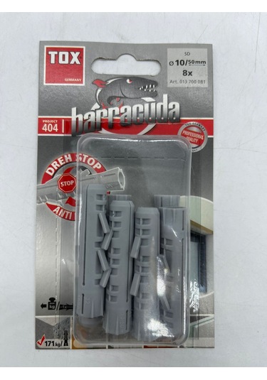 Tox Barracuda Plastik Dübel 10X50 Mm 8 Adet