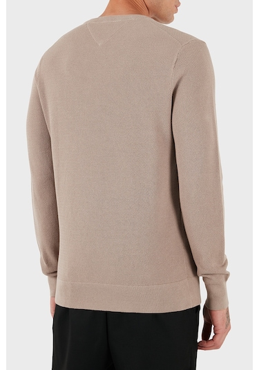 Tommy Hilfiger Erkek Kazak Mw0mw36347 Afe Bej Bej