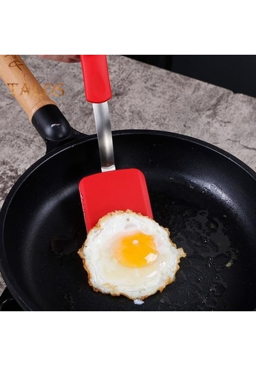 Mavi Silikon Çerez Spatula Turner Mini Brownie Spatula Isıya Dayanıklı Çizilmez Küçük Silikon Spatula Yapışmaz Tencere Flipper Pişirme Gereçleri