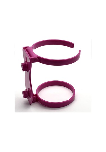 Suntek Bardak Tutucu İçki Ataşmanı Delik Çanta Plaj Tote Pembe