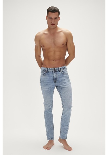 Bad Bear Xavier Jeans Buz Mavi Erkek Denim Pantolon-ıce Blue Mavi