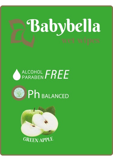 Babybella Apple Islak Mendil 120 Yaprak 12'li Set