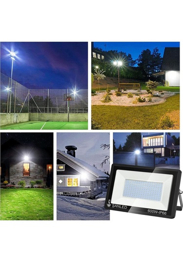 Şanled 500w 30.000 Lümen 6500k Beyaz Işık Smd Led Projektör 4'lü