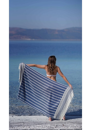 Astrea Navy Blue Peshtemal Çok Renkli