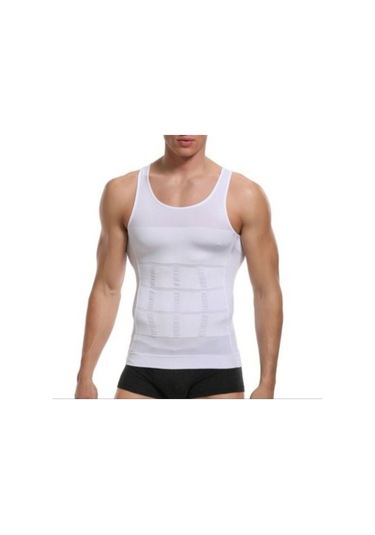 Atlet Korse Erkek Toparlayıcı Inceltici Beyaz