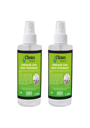 Clintex Kimya Elektronik Devre Kart Temizleyici Yağsız 2x200 Ml