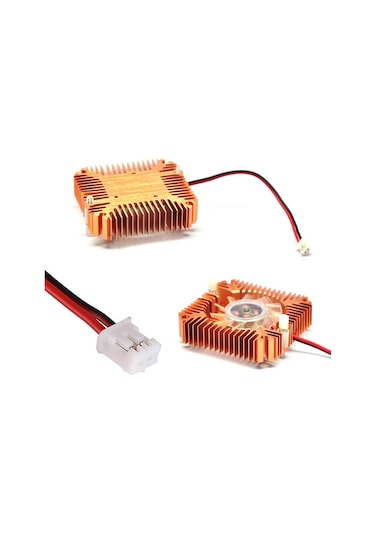 Ekran Kartı Fanı Geçmeli Kare Soğutucu Vga Sessiz Fan 55 x 55 x 13Mm