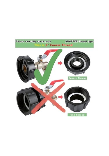 Ulzyvf İbc Konteyner 1/2 İnç Pirinç Ibc Tankı Aksesuarları S60x6 Su Deposu 1000l Ibc Adapte İçin