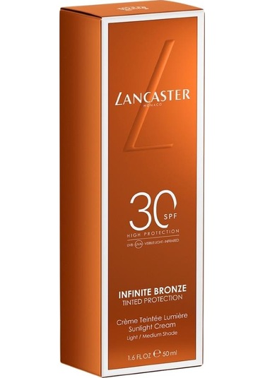 Lancaster Infinite Bronze Tinted Protection Sunlight Cream Spf30 Light/medium Shade 50 Ml Renkli Güneş Koruyucu