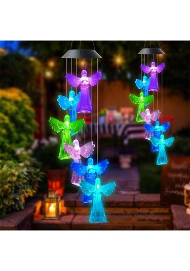 Homyl Led Rüzgar Çanı Güneş Enerjili Işıklar Renk