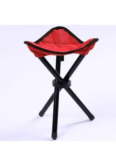 Novahub Yürüyüş Açık Kamp Balıkçılık Katlanır Dışkı Sandalye, Maks. Yük 120kg 22x22x31cm, Red Mor Mor