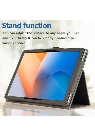 Jeemson Blackview Tab90 Wifi 11" Tablet Kılıfı, Tam Koruma, Çarpıtmaya Dayanıklı, Eldivenli Tutucu Ve Çok Açıklı Stand Özelliği, Siyah Pu Deri